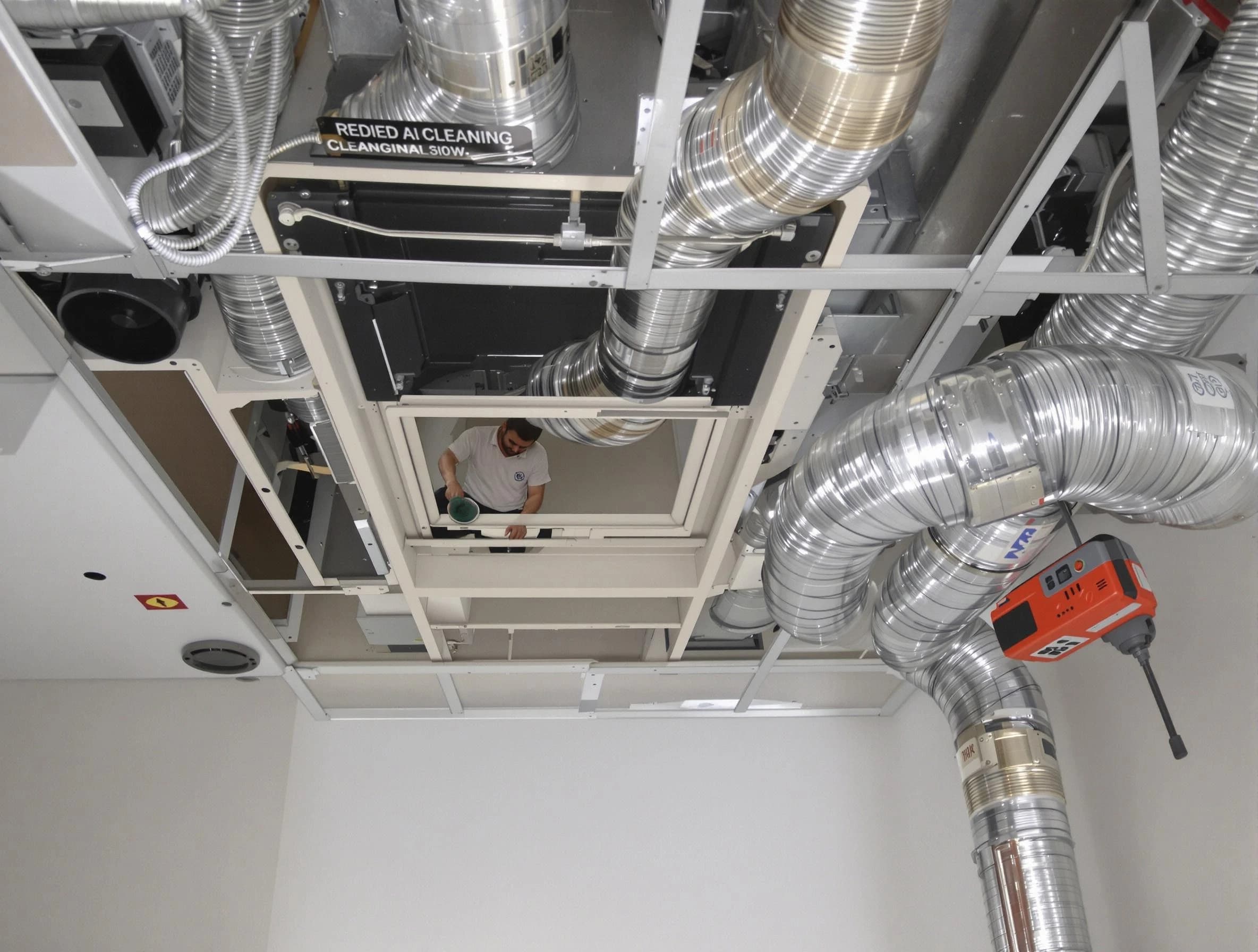 Tooele Air Duct Cleaning technician performing detailed central duct system cleaning in Tooele