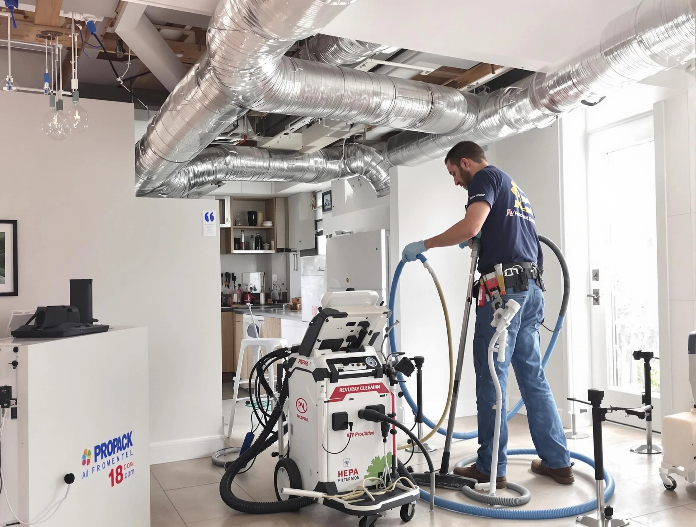 Tooele Air Duct Cleaning technician performing advanced pure duct cleaning with specialized equipment in Tooele