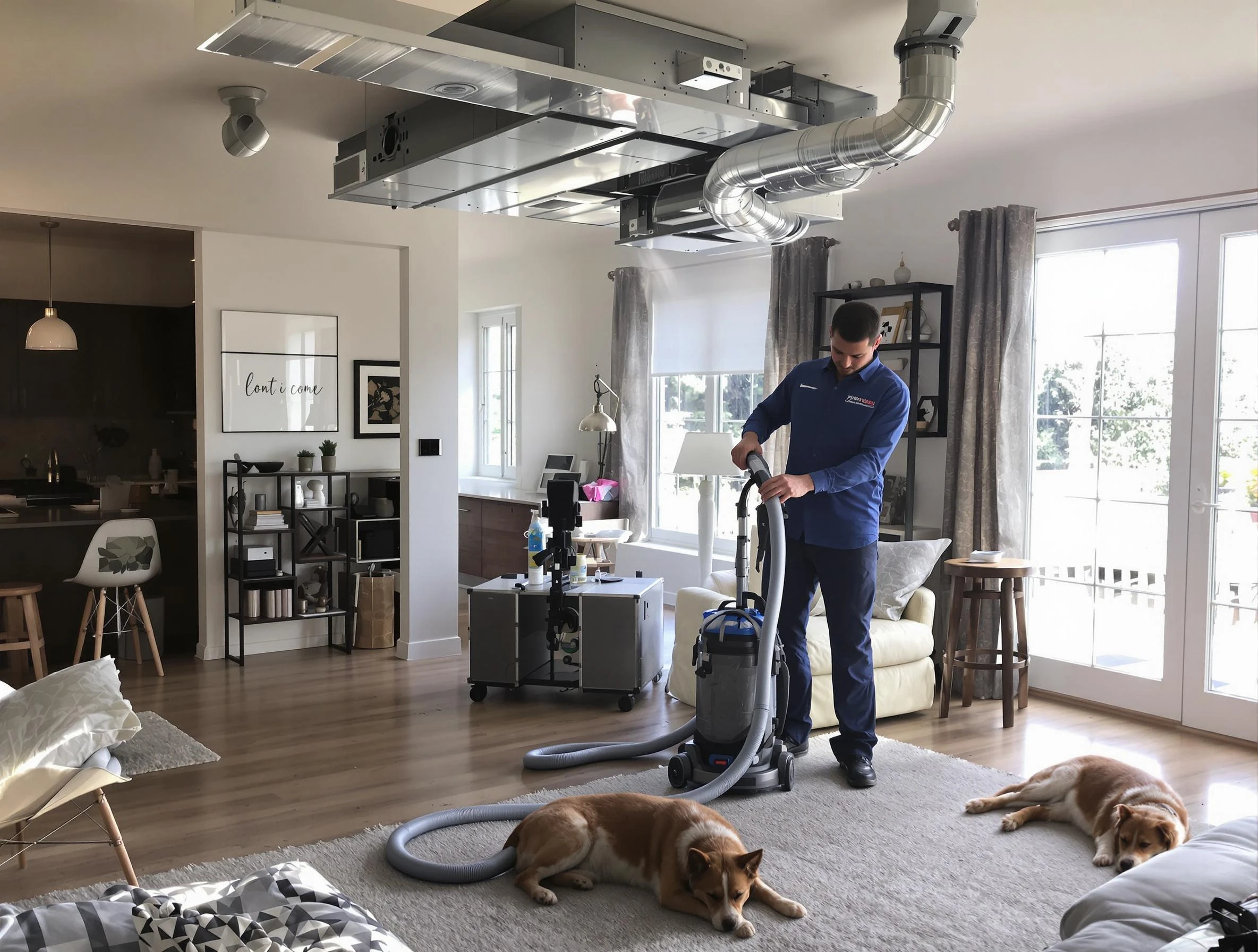Tooele Air Duct Cleaning technician performing detailed indoor duct cleaning for improved air quality in Tooele