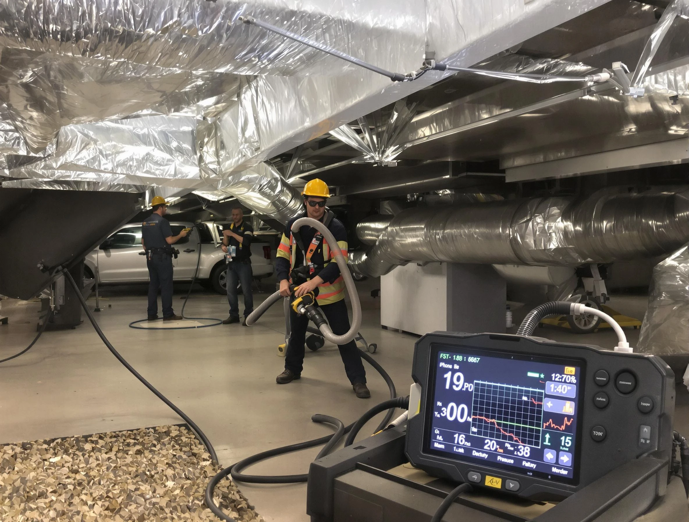 Professional negative pressure duct cleaning by Tooele Air Duct Cleaning in Tooele