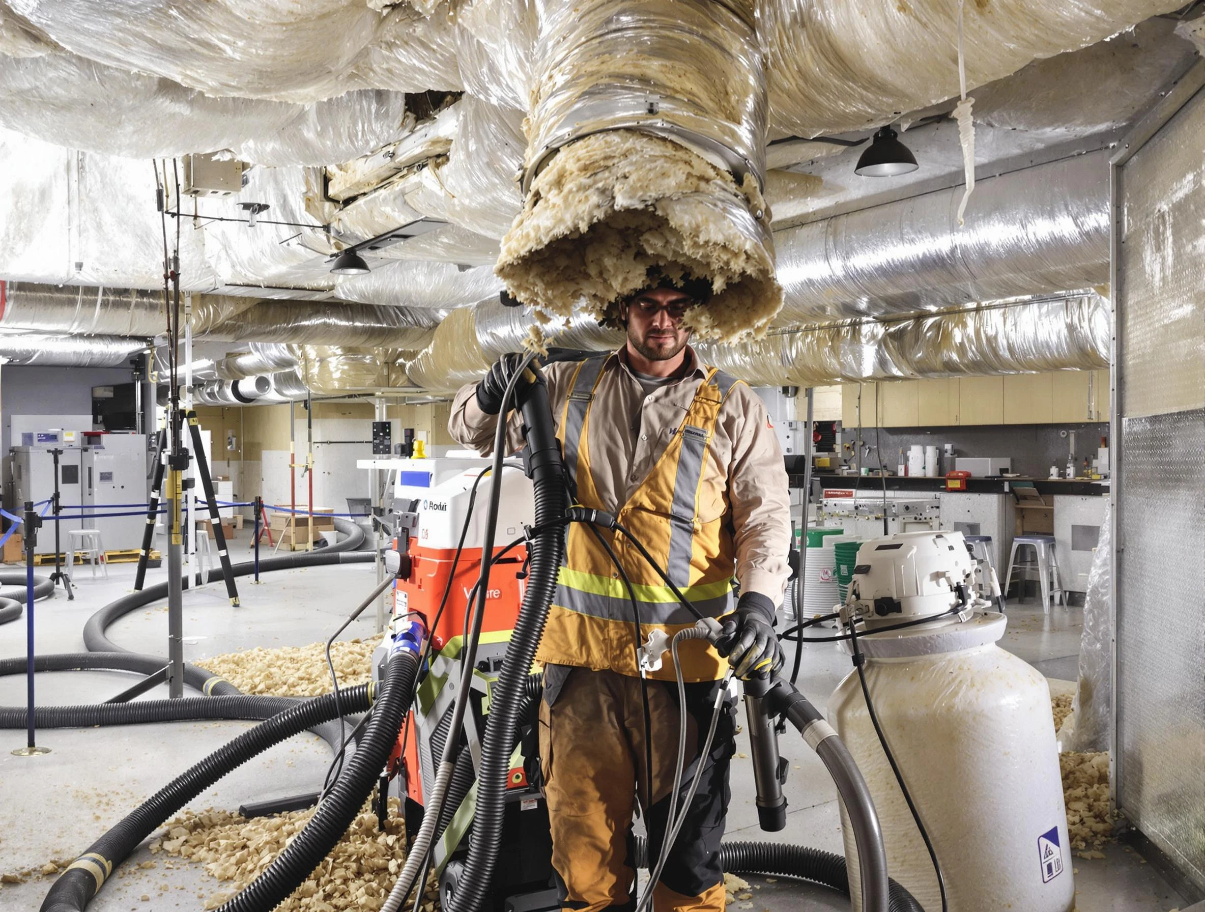 Professional vacuum insulation removal by Tooele Air Duct Cleaning expert in Tooele